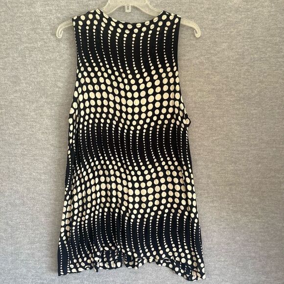 Vintage Gauze Rayon Tunic Womens Large Boho Hippie Sleeveless Button Up Vest - Picture 7 of 13